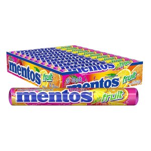 Mentos Candy, Mint Chewy Candy Roll 14 Pieces (Bulk Pack of 15)
