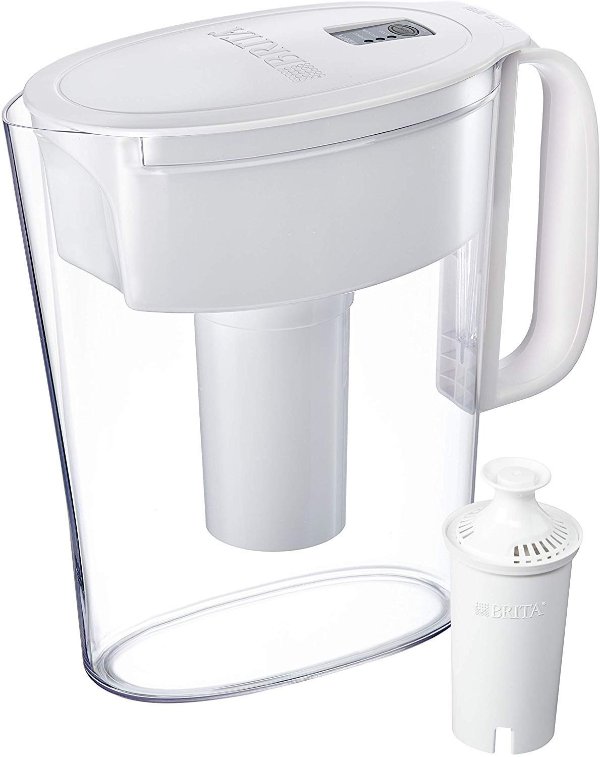 Metro Pitcher with 1 Filter, BPA Free, 5 Cup, White
