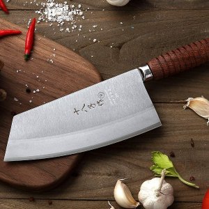 厨房必备：国民品牌 阳江十八子复合钢主厨刀