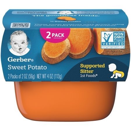 1st Foods Sweet Potato Baby Food, 4 oz. Sleeve (Pack of 8)