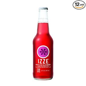 IZZE Sparkling Juice, Blackberry, 12 oz Glass Bottles, 12 Count