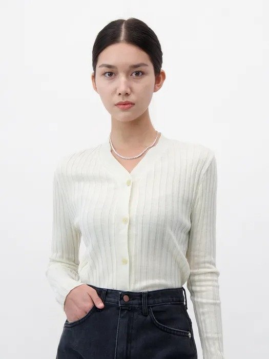 iuw001 Ribbed Button Cardigan_3 Colors