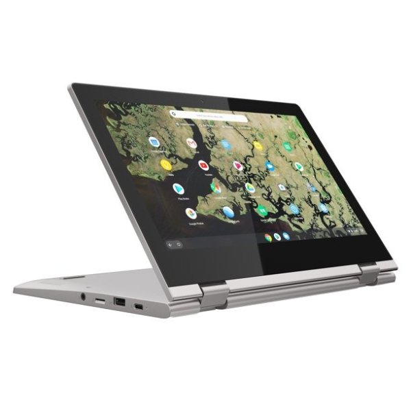 Lenovo C340 11.6" Celeron Touch 4GB/32GB Chromebook Chrome OS - Platinum Grey - 81TA0010US
