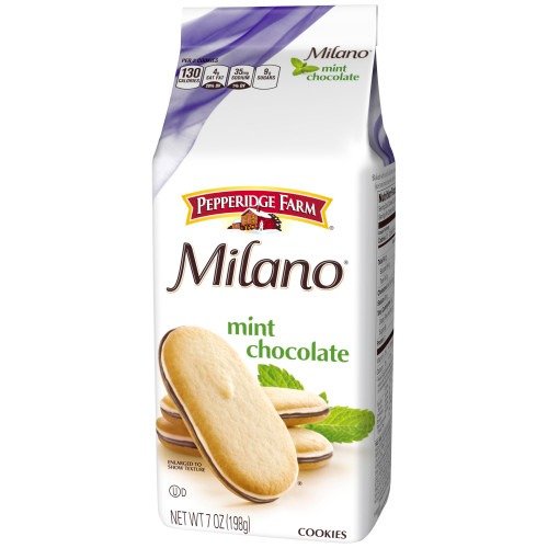 Milano Mint Chocolate Cookies, 7 oz. Bag