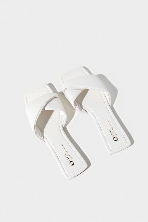 Padded Faux Leather Sandals