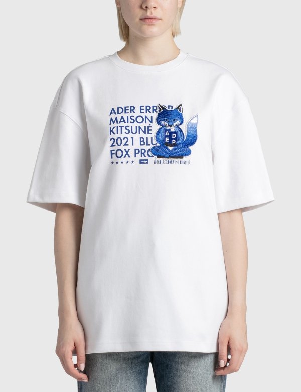 x Ader Error Meditation Fox T-shirt