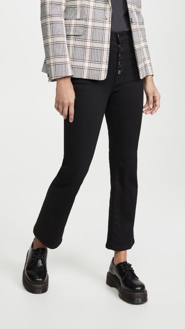 Lillie High Rise Crop Flare Jeans