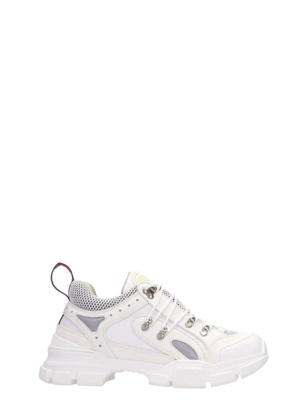 Flashtrek White Leather Sneakers