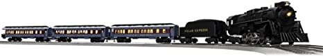The Polar Express LionChief 2-8-4 Set with Bluetooth Capability, Electric O Gauge Model Train Set with Remote