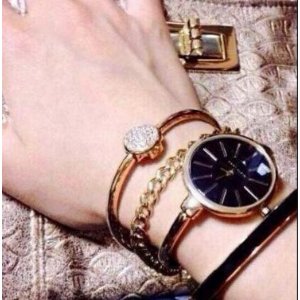 Anne Klein Women's AK/1470 Watch and Bracelet Set