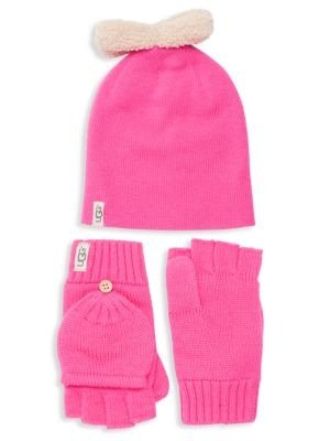 女小童帽子+手套