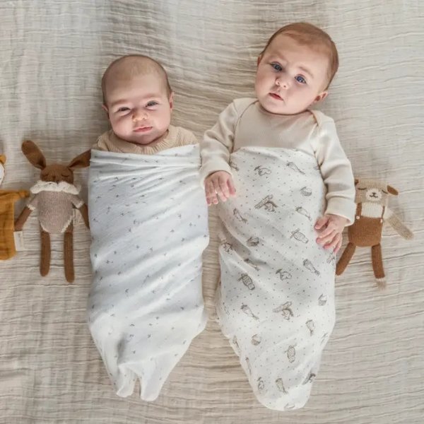 essentials silky soft muslin swaddle 2-pack
