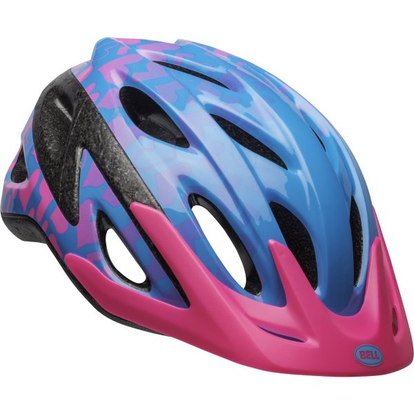 Axle Child Bike Helmet, Blue/Pink/Vivid Hearts