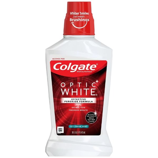 Optic WhiteAlcohol Free Whitening Mouthwash Icy Fresh Mint16.0fl oz