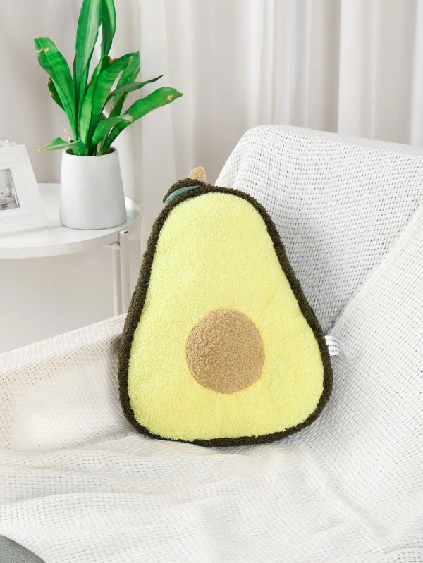 Avocado Shaped Decorative Pillow