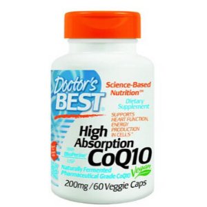 's Best High Absorption CoQ10 (200 mg), Vegetable Capsules, 60-Count