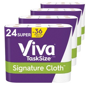 Viva Signature Cloth Paper Towels, Task Size - 24 Super Rolls