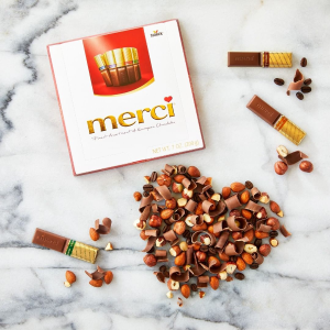 MERCI Finest Assortment of Eight European Chocolates 7 Ounce Box