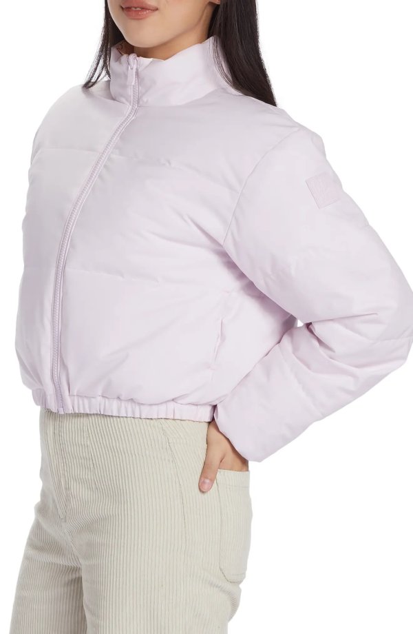 x Chloe Kim Reversible Crop Puffer Jacket