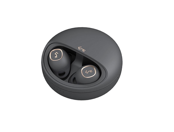 True Wireless Earbuds with QI Wireless Rechargeable Case (BK, GY, WH)
