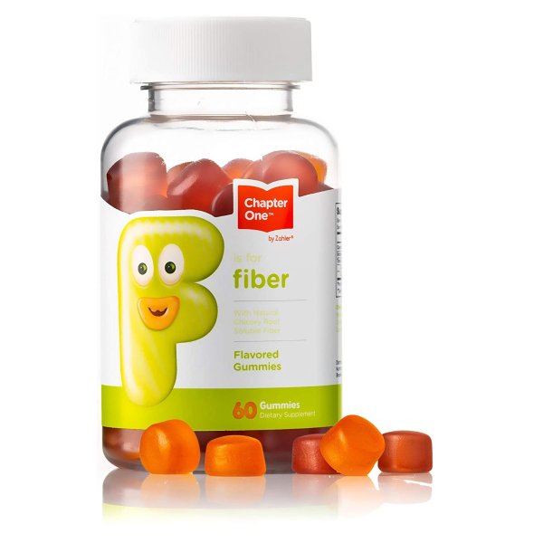 Chapter One Fiber Gummies, with Natural Chicory Root Soluble Fiber