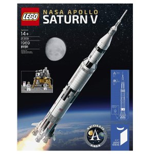 逆天价：LEGO乐高 NASA 阿波罗土星五号 21309，实物高1米
