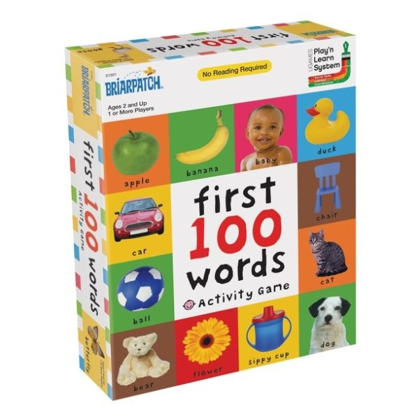 First 100 Words Activity Game, Active Fun and Learning for Toddlers and Children Ages 2 to 5 Years from Briarpatch