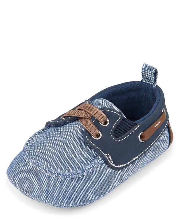 Baby Boys Chambray Boat Shoes | The Children's Place