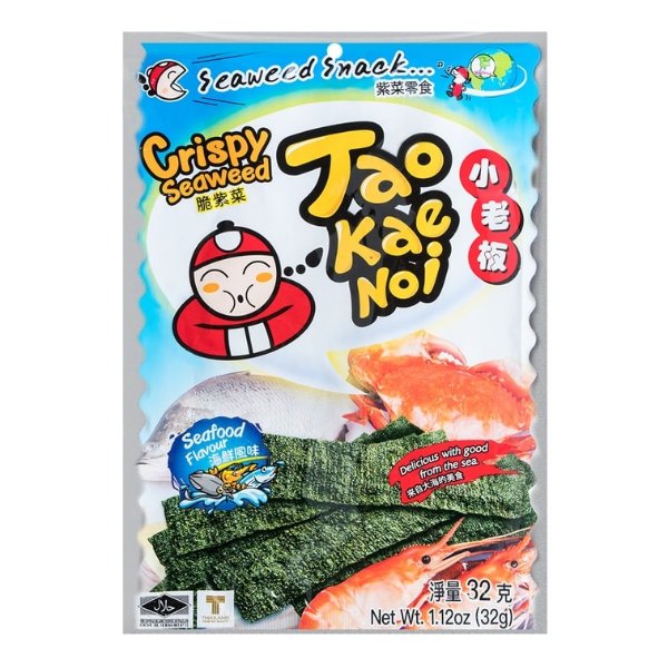 TAO KAE NOI Crispy Seaweed Seafood Flavor 32g