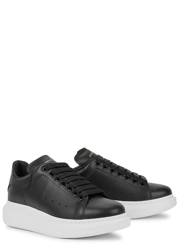 Larry black leather sneakers