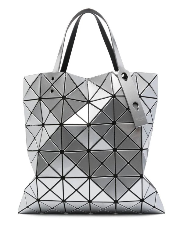 Lucent geometric-pattern shoulder bag