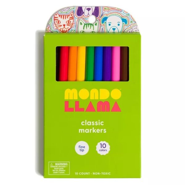 Mondo Llama 10色马克笔 细笔尖