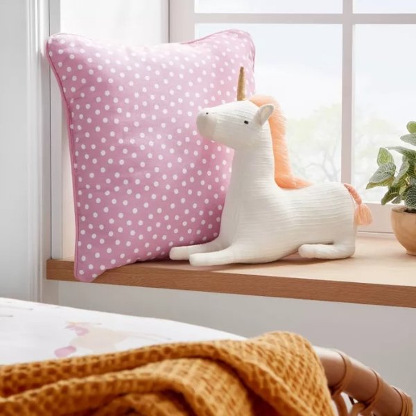 Unicorn Figural Throw Pillow - Pillowfort&#8482;