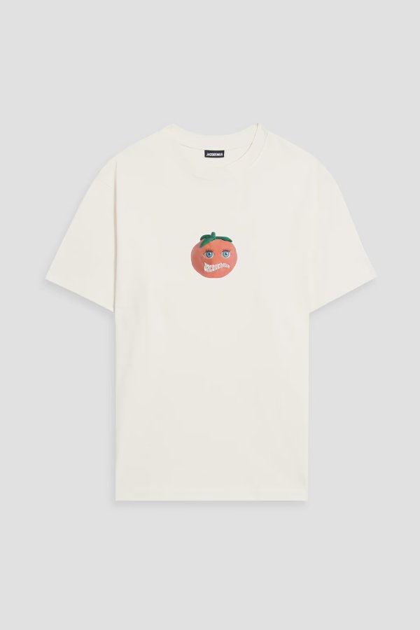 Printed cotton-jersey T-shirt