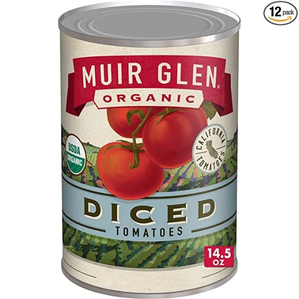 Muir Glen 有机番茄丁 14.5oz 12罐