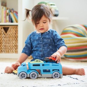 Green Toys 儿童拖车玩具 包含大货车+3辆小车