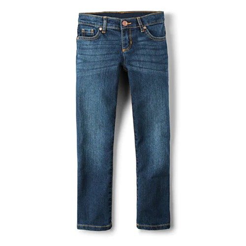 Girls Basic Skinny Jeans - Medium Blue Wash