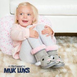 Muk Luks 儿童雪地靴、家居鞋等特卖 童趣造型很吸精