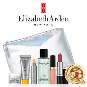 + Free 8 Piece Deluxe Gift with ANY $80+ Order @ Elizabeth Arden 