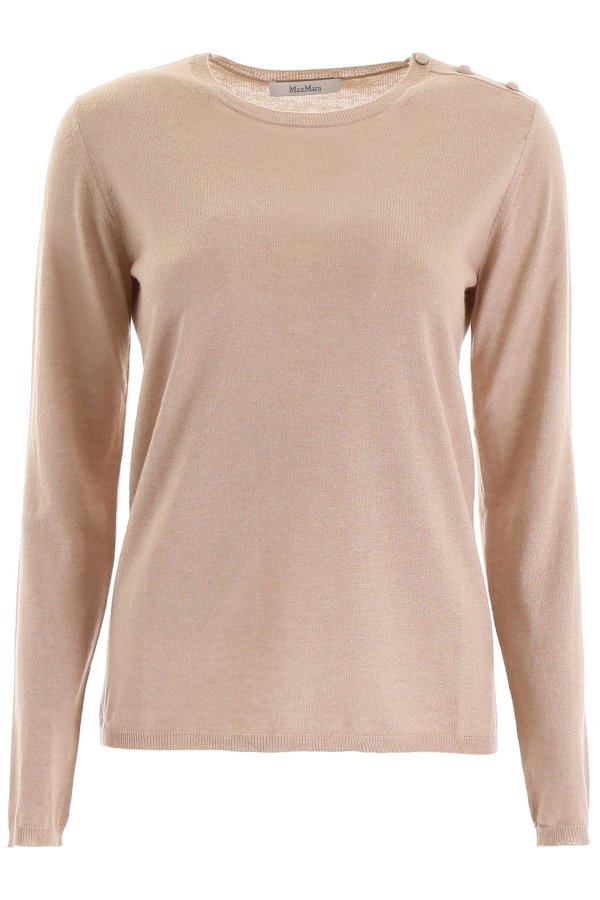 BUTTONED CREW NECK PULL