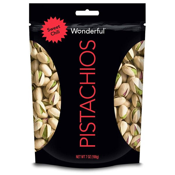 Pistachios, Sweet Chili Flavored, 7oz
