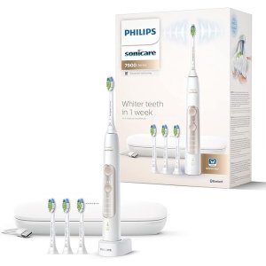 Philips4折近史低！7900美白声波电动牙刷+4刷头 Hx9636/19