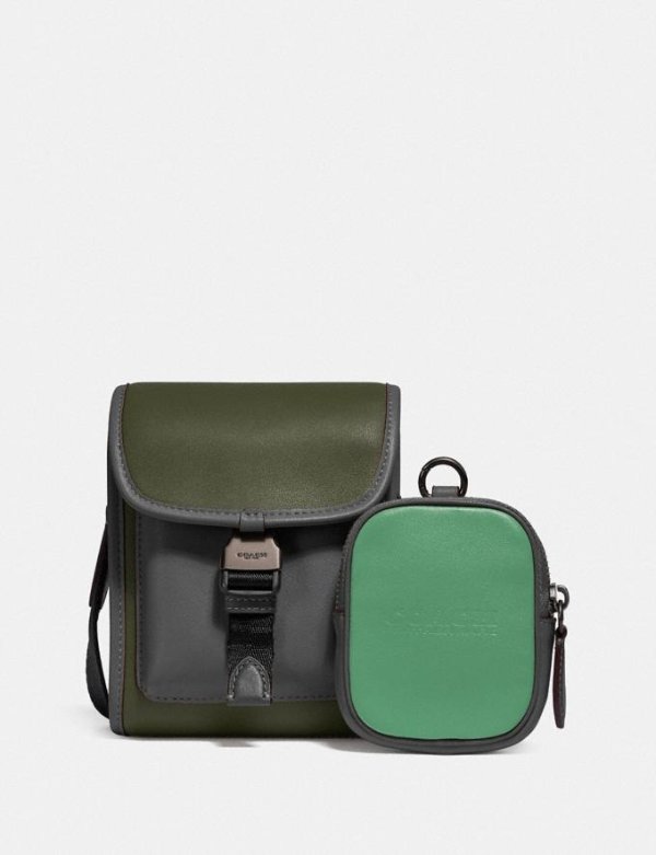Charter North/South Crossbody With Hybrid Pouch in Colorblock