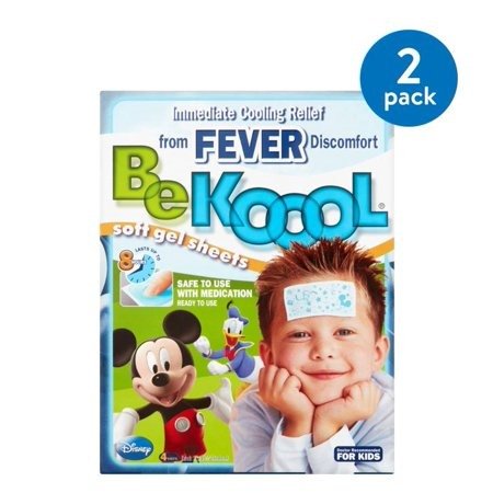 (2 Pack) Be Koool Soft Gel Sheets for Kids, 4 count