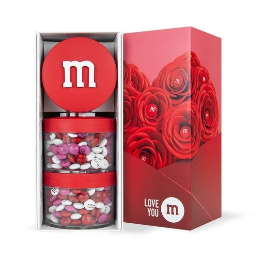 Personalizable M&M’S Stack ’M in Romance Gift Box