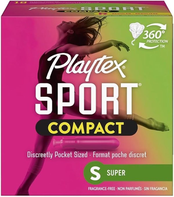 Sport Tampons, Super Absorbency, Fragrance-Free - 18ct