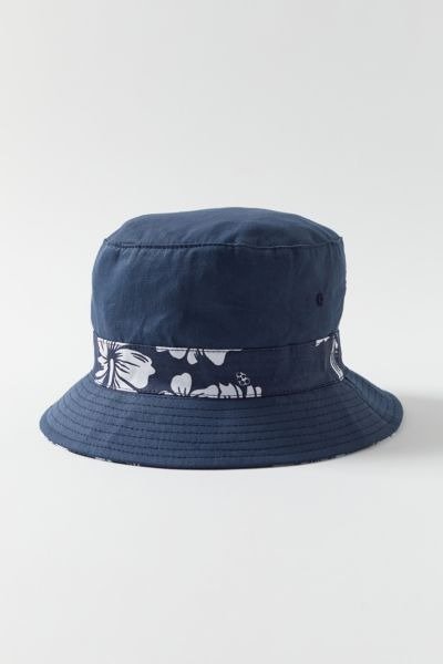 Vintage Flower Trim Bucket Hat