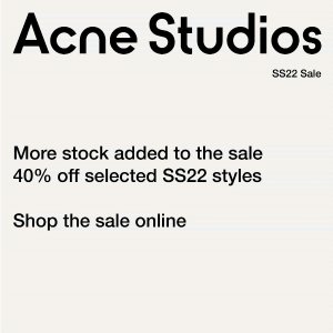 Acne Studios官网 夏促上新专场 囧脸短T、托特包、连衣裙最后时机