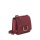 The Small Leather D-ring Crossbody Bag in Crimson
