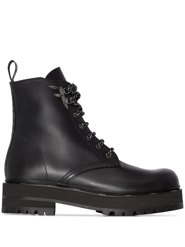 50mm lace-up boots